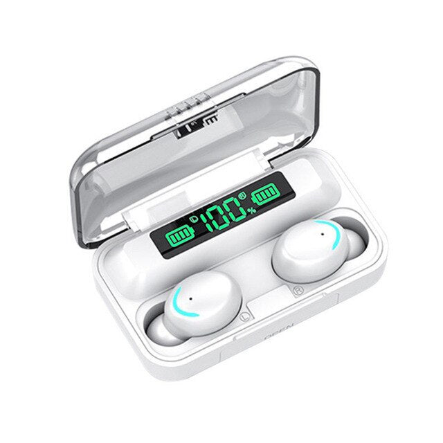 Touch Wireless Bluetooth Earphones Earbuds Power Display F9