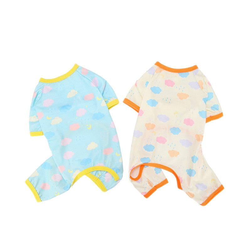 Dog Clothes Full of Clouds Home Clothes, Casual Puppy Clothes, New Summer Products