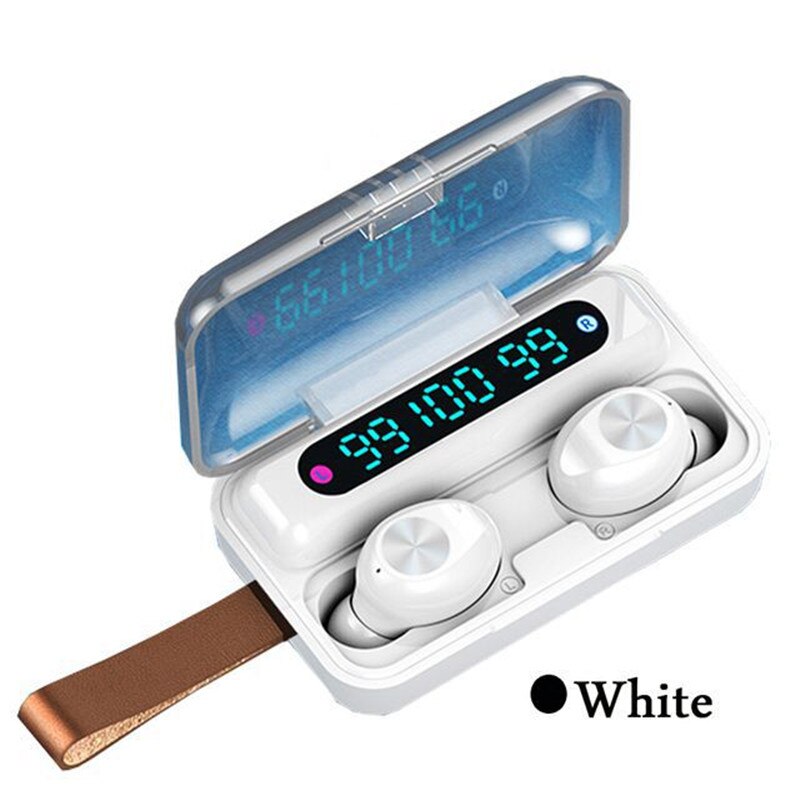 Touch Wireless Bluetooth Earphones Earbuds Power Display F9