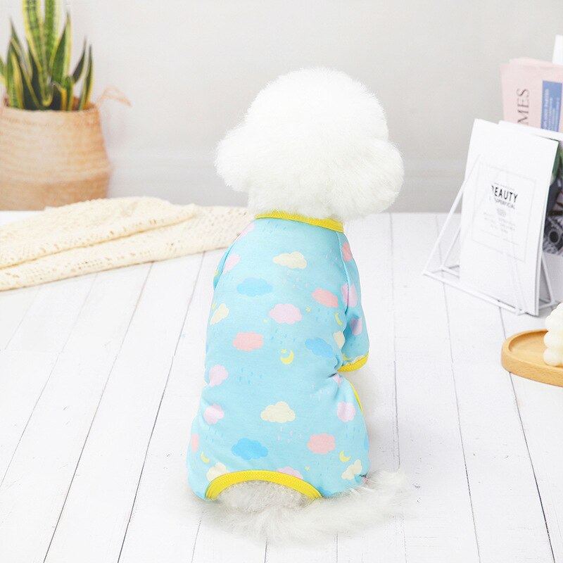 Dog Clothes Full of Clouds Home Clothes, Casual Puppy Clothes, New Summer Products
