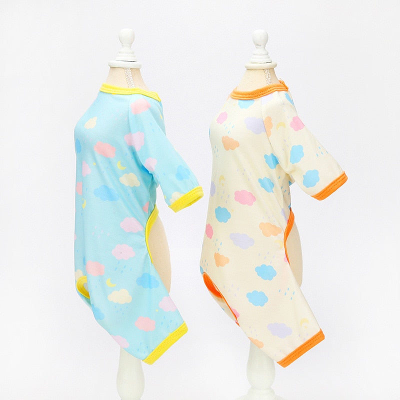 Dog Clothes Full of Clouds Home Clothes, Casual Puppy Clothes, New Summer Products