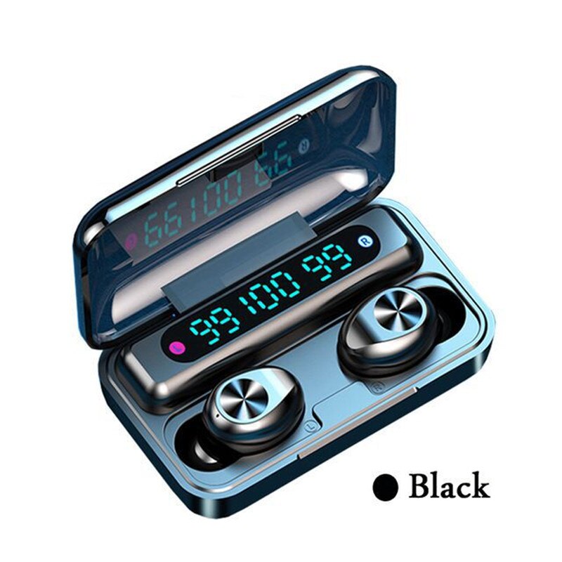 Touch Wireless Bluetooth Earphones Earbuds Power Display F9