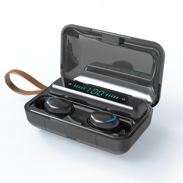 Touch Wireless Bluetooth Earphones Earbuds Power Display F9