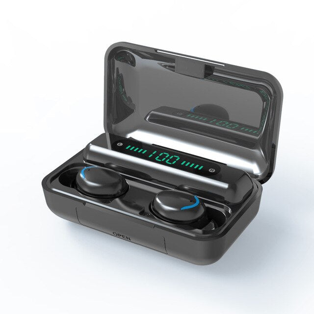 Touch Wireless Bluetooth Earphones Earbuds Power Display F9