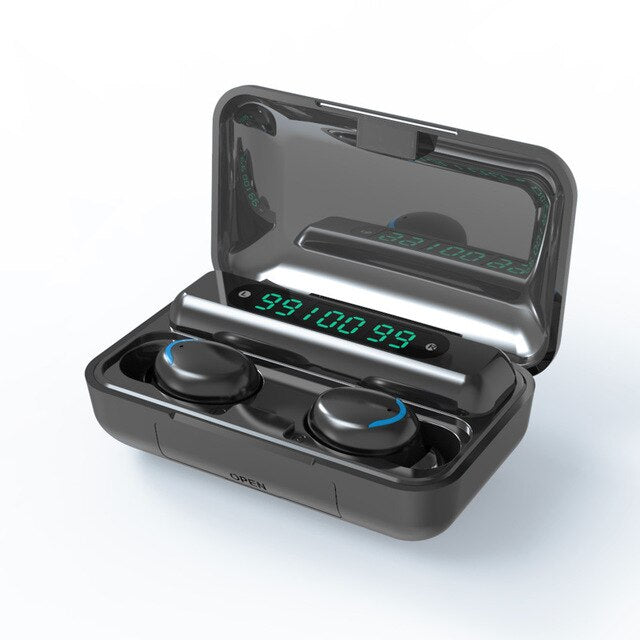 Touch Wireless Bluetooth Earphones Earbuds Power Display F9