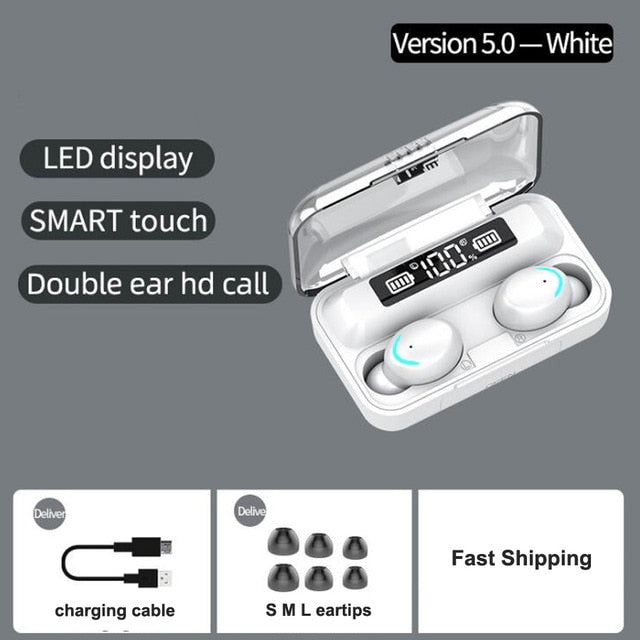 Wireless Bluetooth Earphones Earbuds TWS 8D Stereo Waterproof