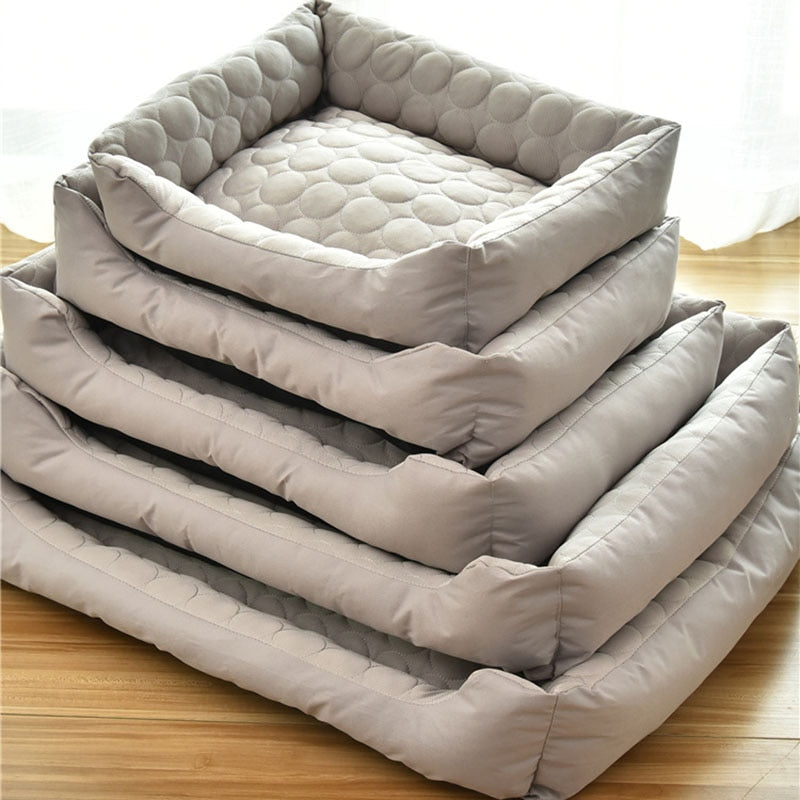 Waterproof Small/Large Pet Dog/Cat Bed Warm Cosy Soft Cooling Mat Pad Summer