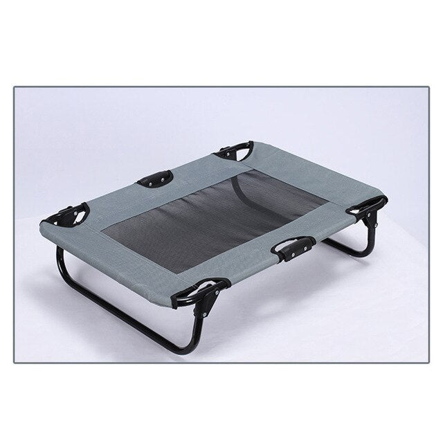 Elevated Dog Bed With Mesh Summer Cool Breathable Pet House Portable Detachable Cat Cot Puppy Sleep Camping Kennel