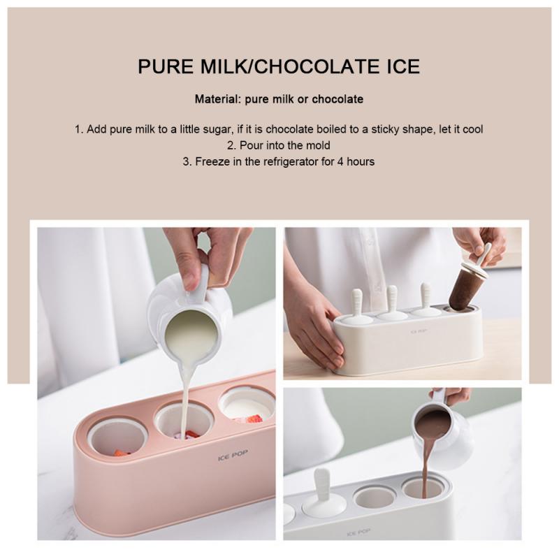 Ice Cream Mold Summer Homemade Ice Pop Making Box Ice Cream Tools