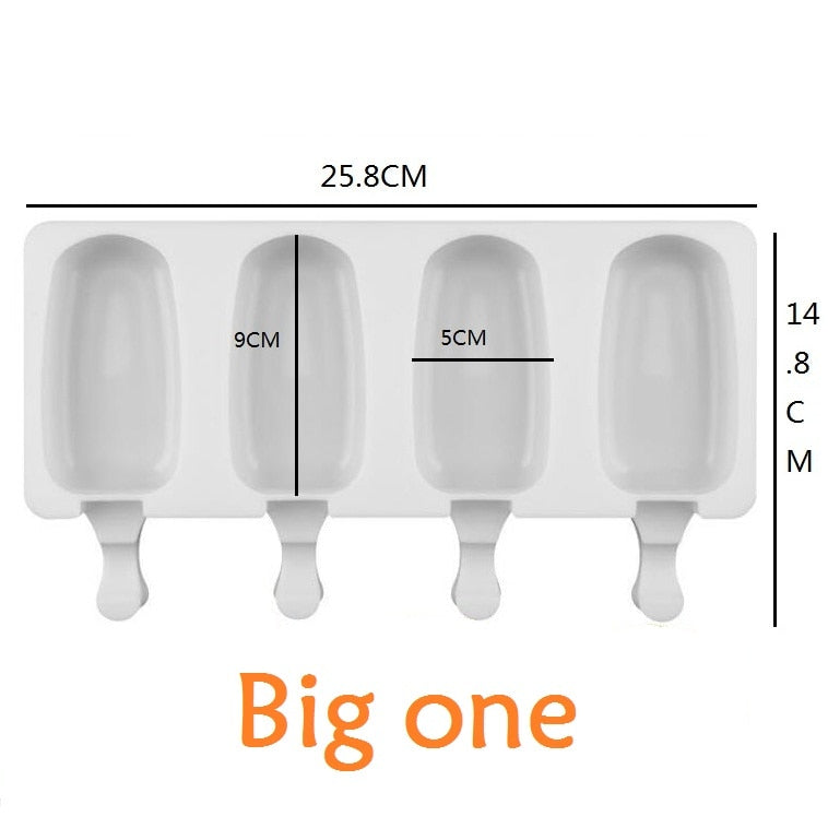Ice Cream Tray Popsicle Stick - Allforhome 8/4/1 Hole Silicone