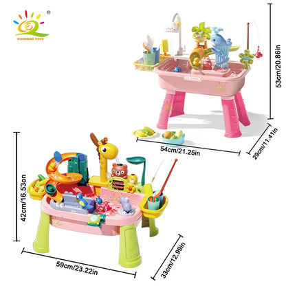 Children's kitchen toys electric fun water play water wash basin fishing dishwashing home role-playing baby early education toys