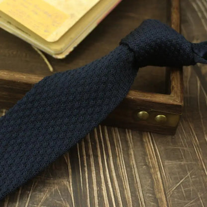 New Fashion Knitted Ties For Men British Casual Preppy Chic Solid Brown Black Neckties Women 6CM Red Narrow Soft Neck Tie Cravat