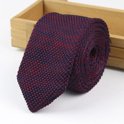 New Style Gradient Fashion Men's Solid Colourful Tie Knitted Ties Necktie Normal Slim Classic Woven Cravate Narrow Neckties