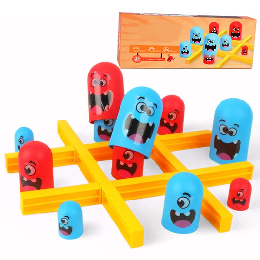Tic Tac Toe Game Children Fun Table Board Intelligence Montessori Games Intellectual Parent-child Interaction for Children Toys