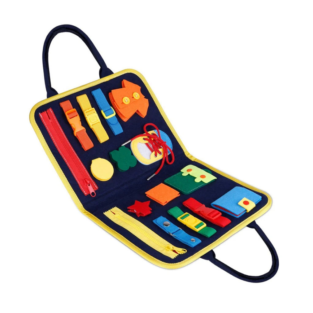 Busy Board Montessori Toys for Toddlers Sensory Toy Preschool Learning Educational Travel Activities For Boys Fine Motor Skills