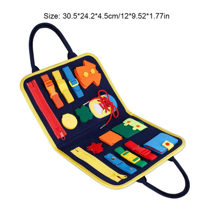 Busy Board Montessori Toys for Toddlers Sensory Toy Preschool Learning Educational Travel Activities For Boys Fine Motor Skills