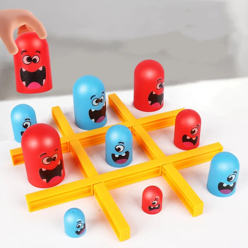 Tic Tac Toe Game Children Fun Table Board Intelligence Montessori Games Intellectual Parent-child Interaction for Children Toys