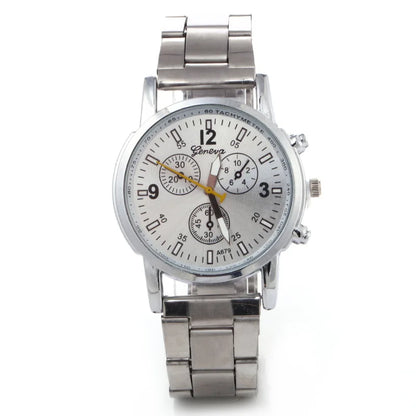 Men Watches Fashion Geneva Watches Stainless Steel Quartz Wristwatches Men Sports Watches Mens Watches Relogio Masculino Reloj