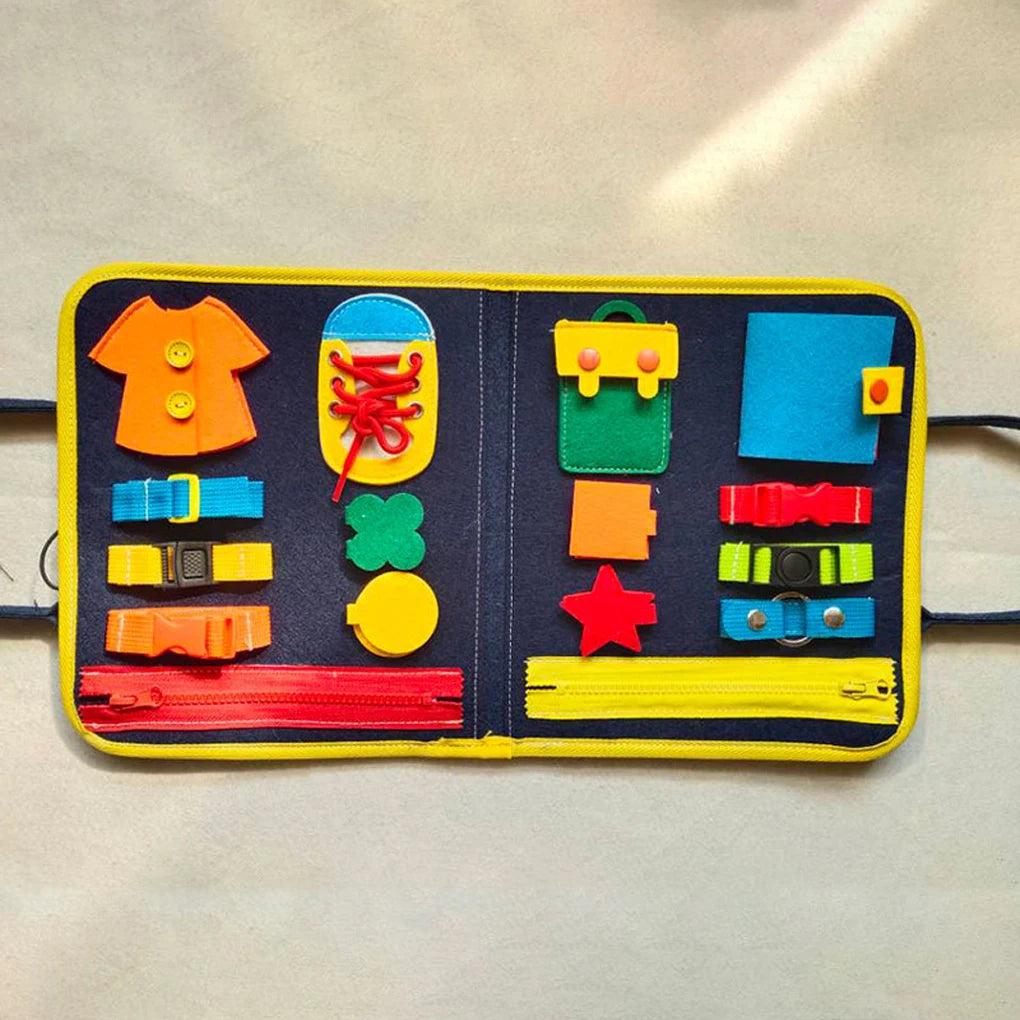 Busy Board Montessori Toys for Toddlers Sensory Toy Preschool Learning Educational Travel Activities For Boys Fine Motor Skills