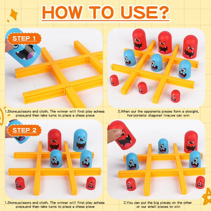 Tic Tac Toe Game Children Fun Table Board Intelligence Montessori Games Intellectual Parent-child Interaction for Children Toys