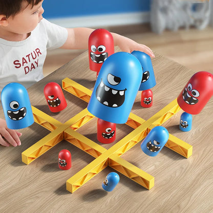 Tic Tac Toe Big Eat Small CartoonThinking Training Board Game Parent-Child Interactive Educational Toys For Kids Christmas Gifts