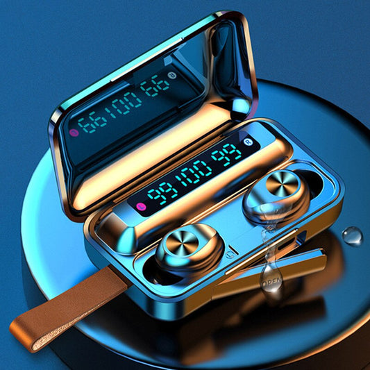 Touch Wireless Bluetooth Earphones Earbuds Power Display F9