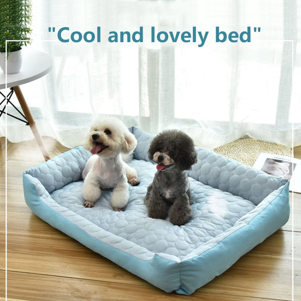 Waterproof Small/Large Pet Dog/Cat Bed Warm Cosy Soft Cooling Mat Pad Summer