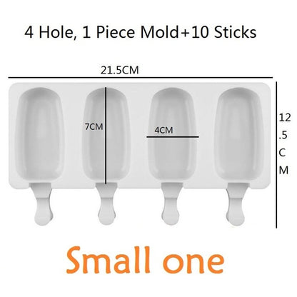 Ice Cream Tray Popsicle Stick - Allforhome 8/4/1 Hole Silicone