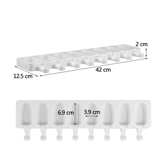 Ice Cream Tray Popsicle Stick - Allforhome 8/4/1 Hole Silicone