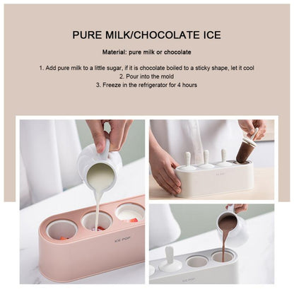 Ice Cream Mold Summer Homemade Ice Pop Making Box Ice Cream Tools