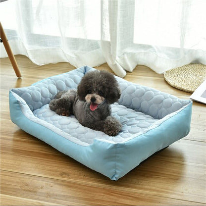 Waterproof Small/Large Pet Dog/Cat Bed Warm Cosy Soft Cooling Mat Pad Summer