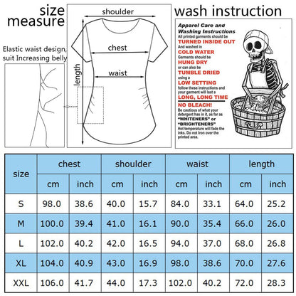 Baby Loading Pregnant Woman Printed T Shirt Maternity Short Sleeve Announcement Mom Clothes